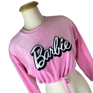 Forever 21 Barbie Doll Crop Top Pullover Shirt Size S Pink Super Soft